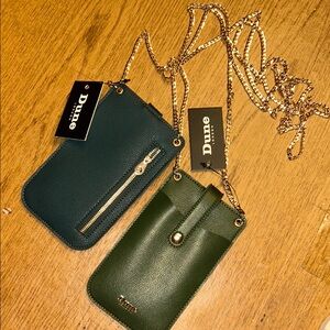 NWT Dune London Teal and Green Phone Crossbody Bags